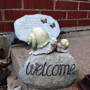 Tinley Park Psychic Snails Welcome Rock