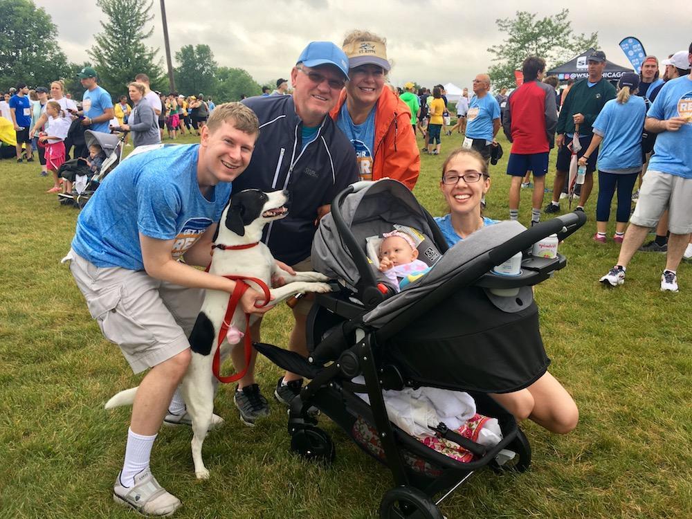 Pyrzynski Family at Get Your Rear In Gear Tinley Park 5K 2018