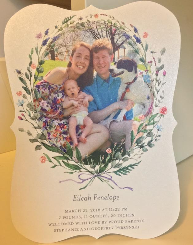 Eileah Pyrzynski Announcement Card