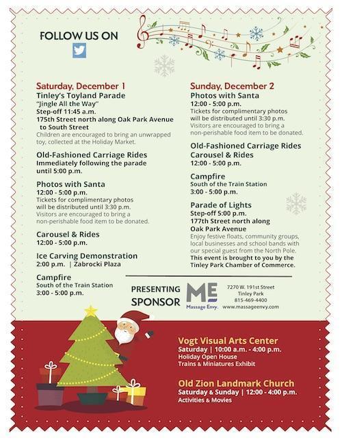2018 Tinley Park Holiday Flyer Page 2
