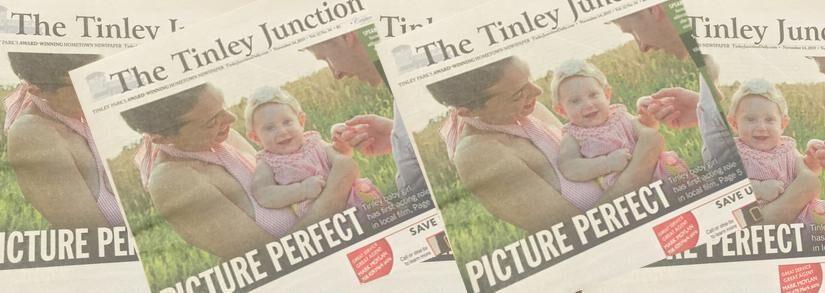 Eileah Pyrzynski Makes The Front Page Of The Tinley Junction Newspaper