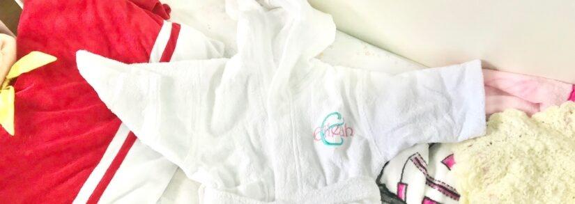 The Cutest Monogrammed Terry Cloth Robes For Kids