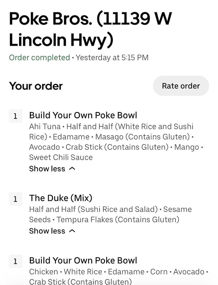 What To Order from Poke Bros for a Family with Small Children : Kids
