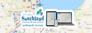 Chicago Southland Trails and Itineraries Map from App