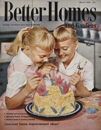 Better Homes and Gardens Magazine Cover - March 1958