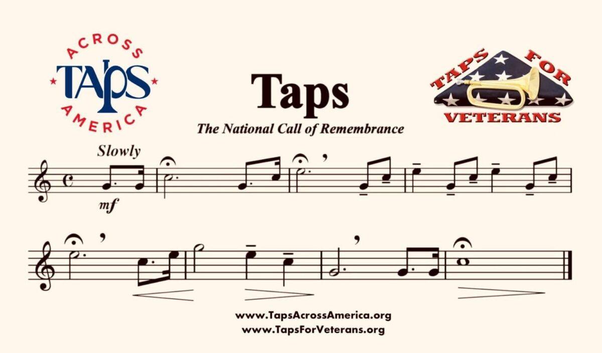 The American National Call of Remembrance - Taps - Sheet Music - Taps for Veterans Across America