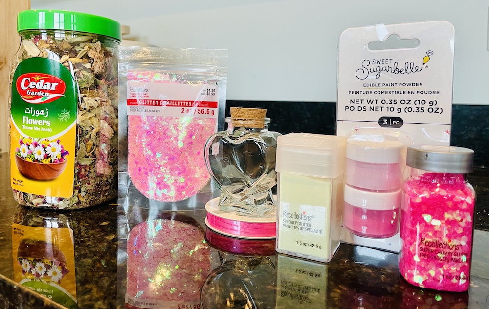 Supplies for the Love-Potion-Bath Salts Craft