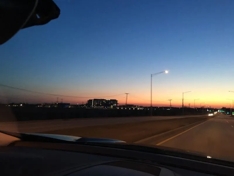 Silver Cross Hospital Evening Sunset from the East