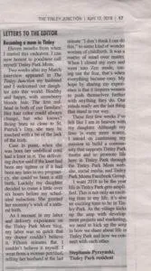 Tinley Park Mom Letter to the Editor 04062018