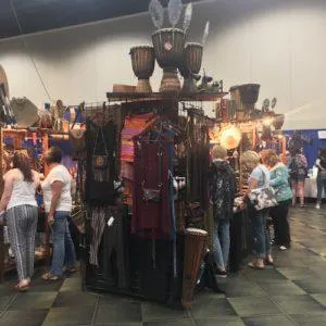 Tiger Lillly Jewelry booth at 2018 Body Mind Spirit Expo in Tinley Park