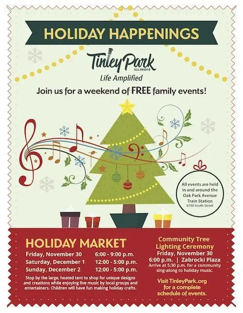 2018 Tinley Park Holiday Flyer Page 1