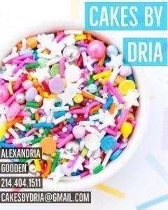 Cakes by Dria Contact Poster