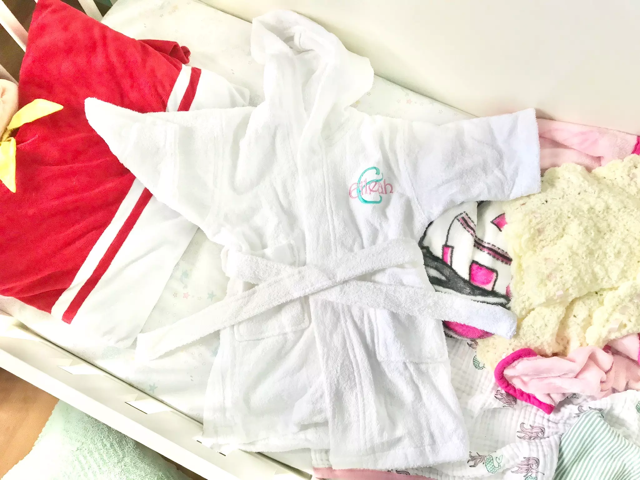 The Cutest Monogrammed Terry Cloth Robes For Kids