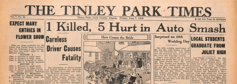Tinley Park Times – June 7, 1935 – Old Newspaper Archive