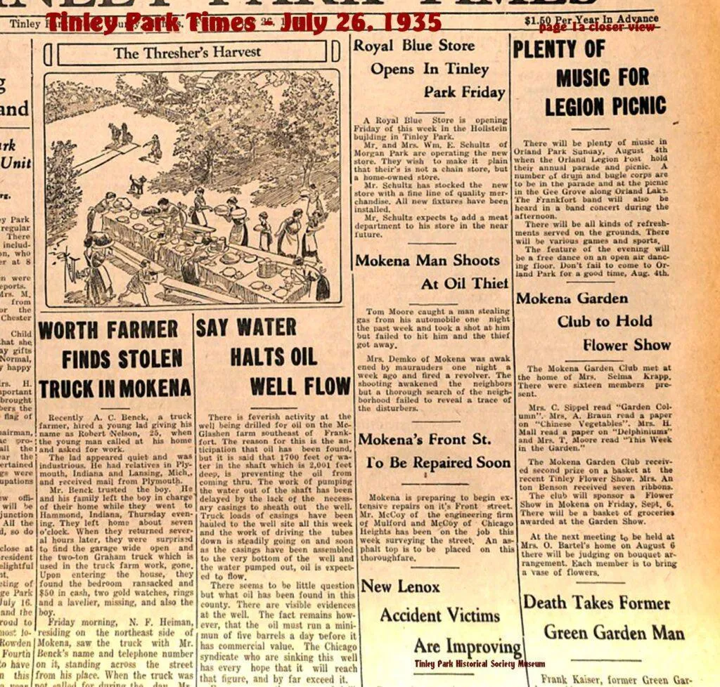 The-Tinley-Park-Times-newspaper-July-26-1935