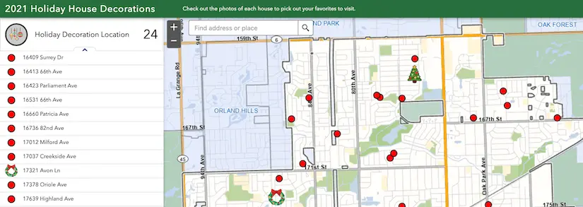 Top Decorated Houses With Christmas Lights In Tinley Park 2021