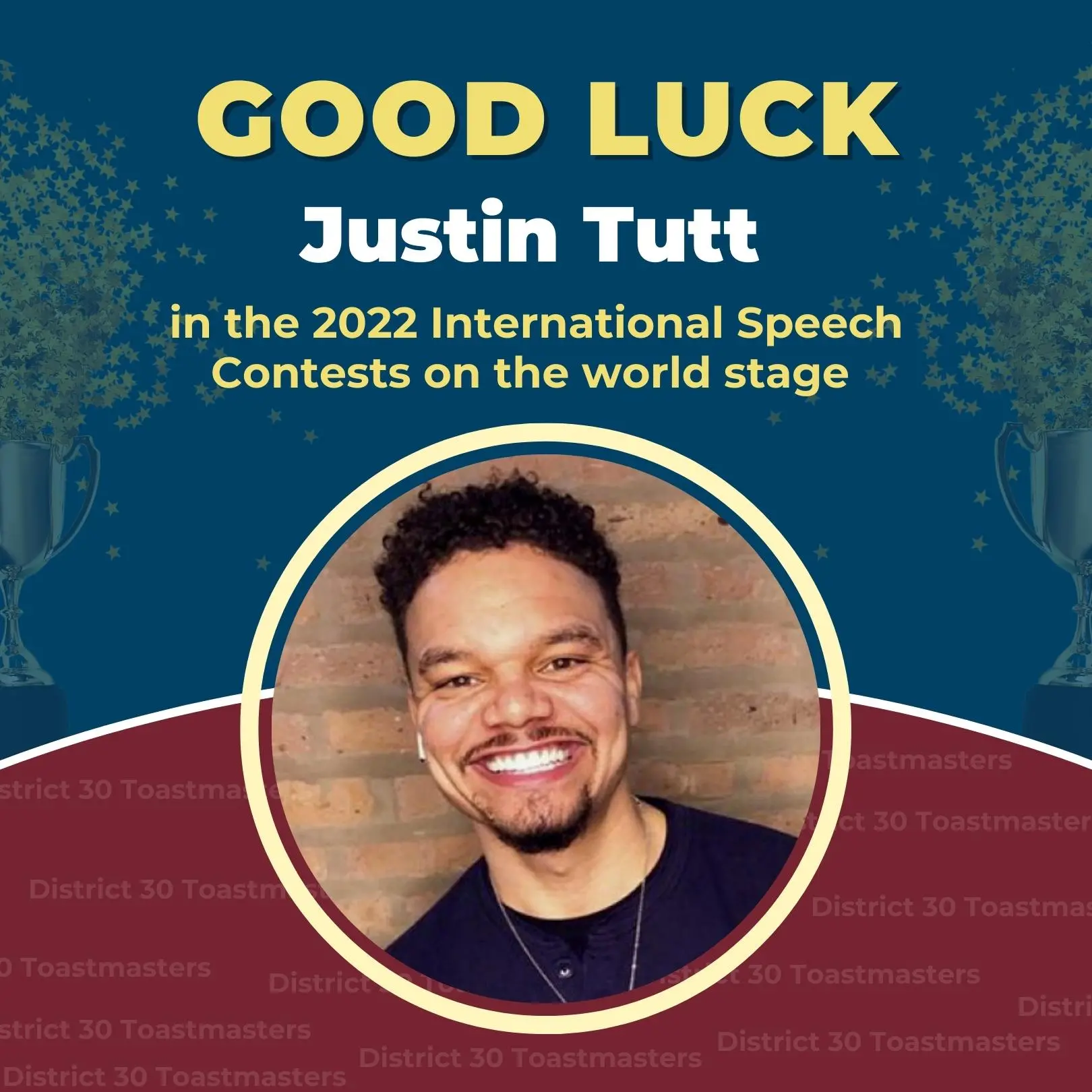 Chicago Resident Advances in World’s Largest Speech Contest — Justin Tutt
