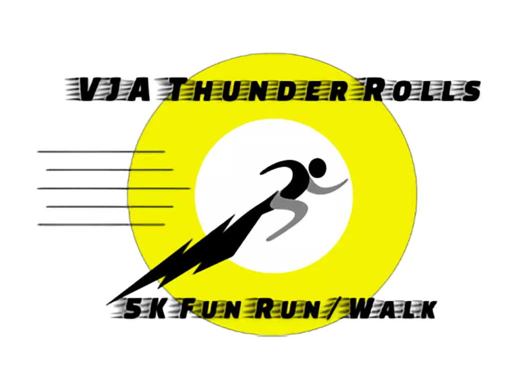 VJA Thunder Rolls 5K Fun Run Walk Logo