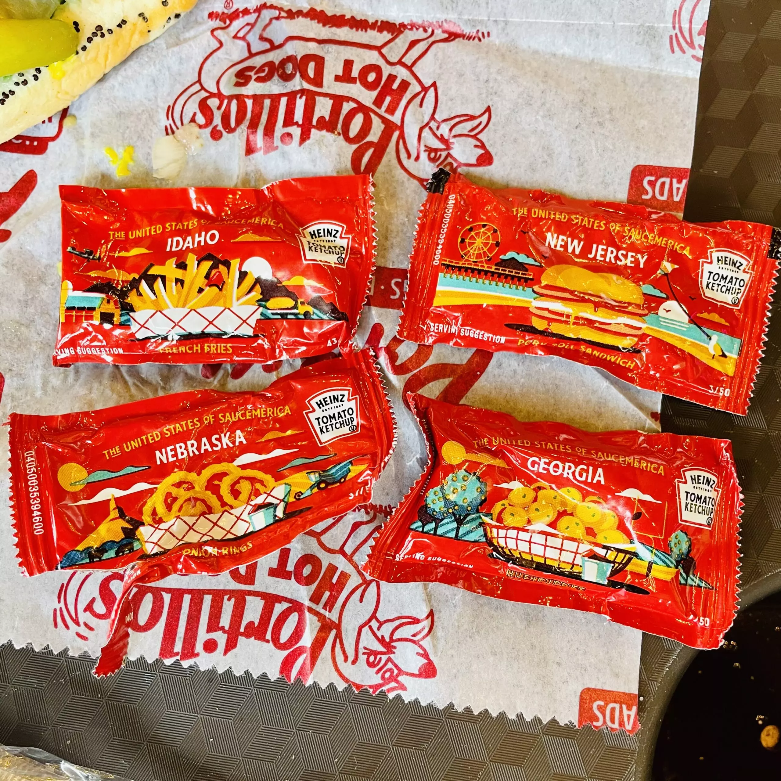 Heinz Ketchup Packets - Saucemerica - at Portillo's in Crestwood, IL