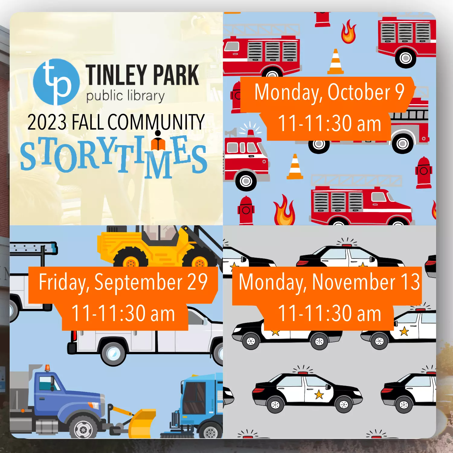 Community Storytimes Coming To Tinley Park Library In Fall 2023