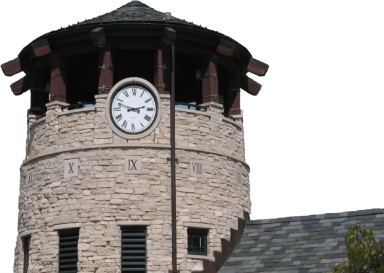 Tinley Park Oak Park Avenue Downtown Metra Station Observation Clock tower