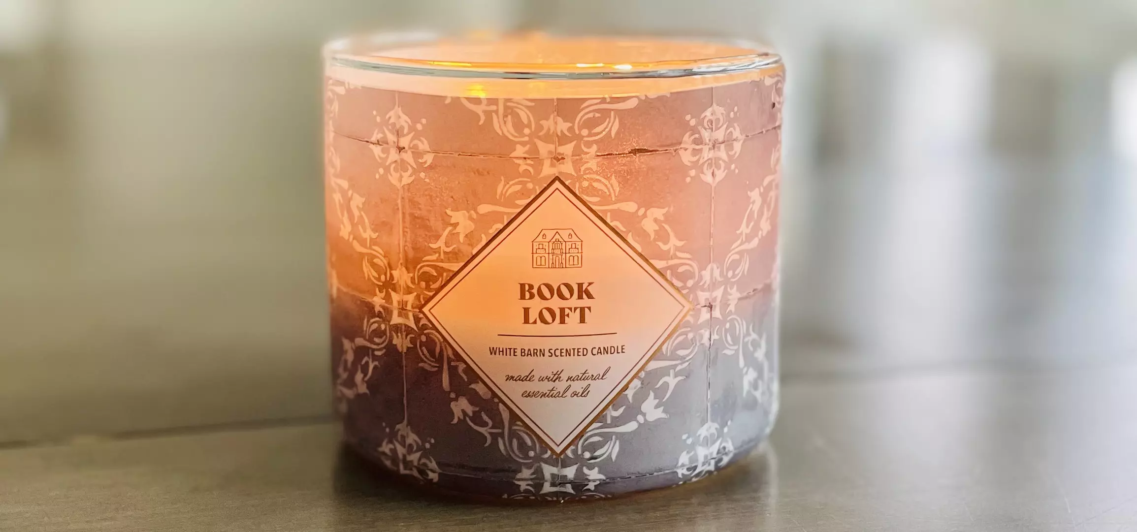 Notes In Book Loft Candle From White Barn / Bath and Body Works